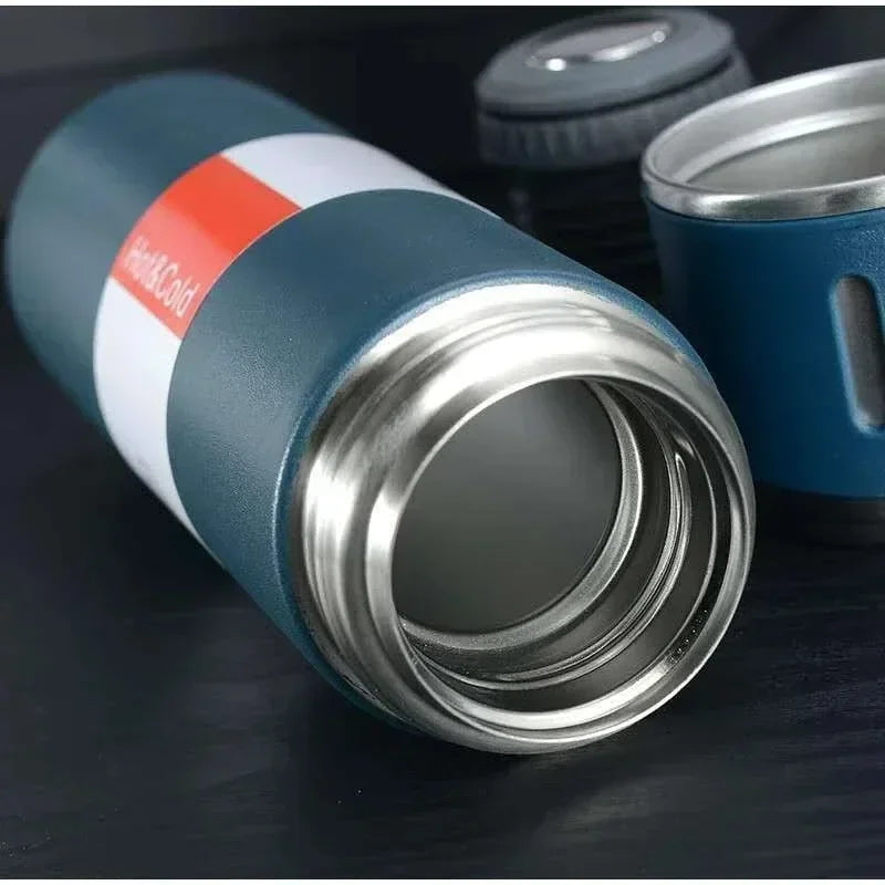 500ml Portable Insulated Thermos Flask and Cup Set 