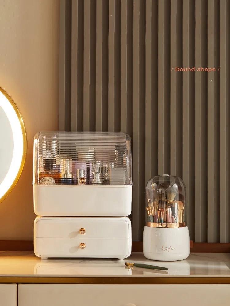 360 Degree Rotating Makeup Organizer for Storing and Organizing Accessories and Cosmetics 