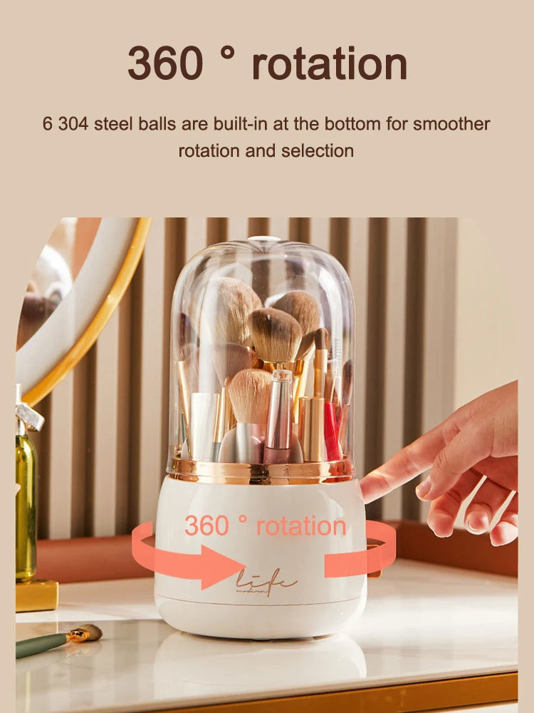 360 Degree Rotating Makeup Organizer for Storing and Organizing Accessories and Cosmetics 